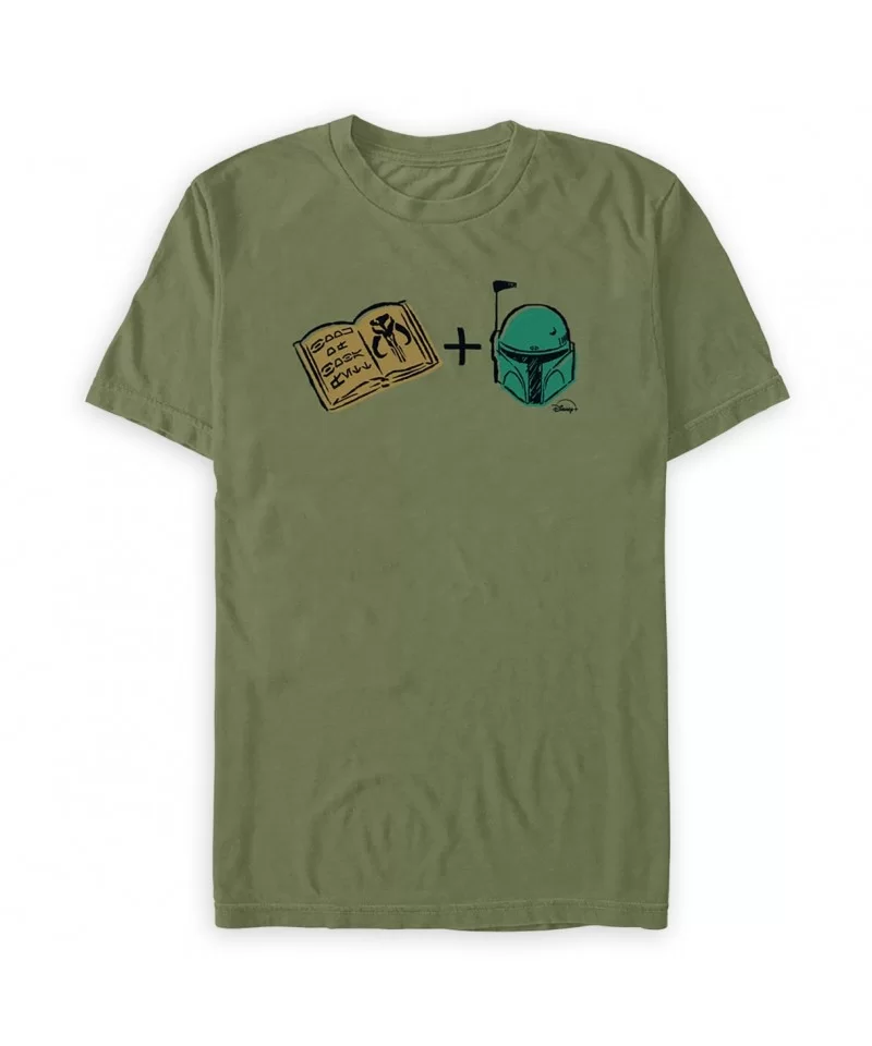 Boba Fett Rebus Puzzle T-Shirt for Adults – Star Wars – Disney+ Day $11.28 MEN