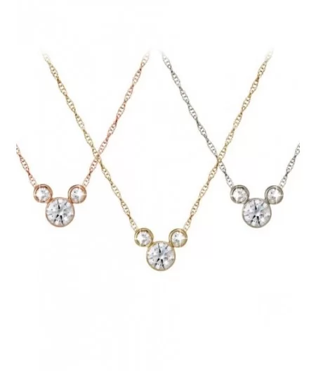 Diamond Mickey Mouse Necklace – Medium – 18K $774.40 ADULTS