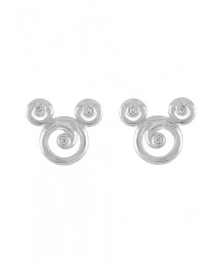 Mickey Mouse Swirl Icon Earrings by Rebecca Hook $20.00 ADULTS