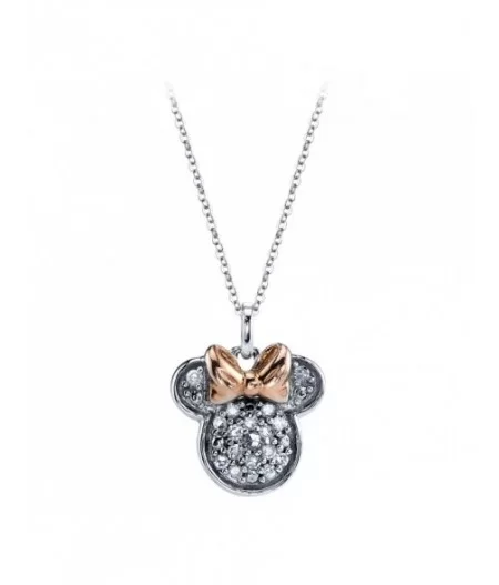 Minnie Mouse Icon Diamond Necklace $46.98 ADULTS