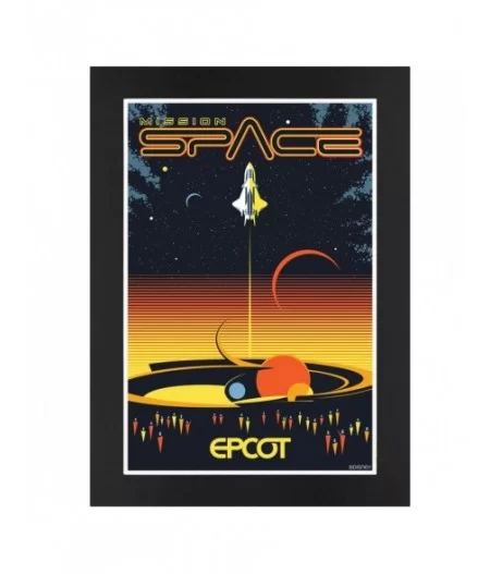 EPCOT Mission: SPACE Matted Print $10.88 HOME DECOR