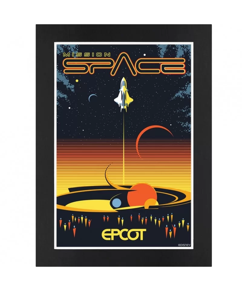 EPCOT Mission: SPACE Matted Print $10.88 HOME DECOR