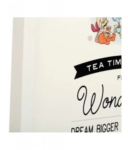 Alice in Wonderland ''Tea Time Wisdom'' Framed Wood Wall Décor $8.40 HOME DECOR