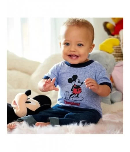 Mickey Mouse Classic Ringer T-Shirt for Baby – Disneyland – Blue $5.44 GIRLS