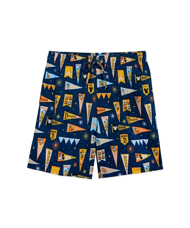 Mickey Mouse and Friends Pennant Flag Sleep Shorts for Adults – Disneyland 2023 $11.54 MEN