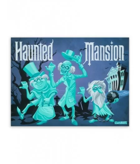 The Haunted Mansion ''The Travelers'' Giclée by Trevor Carlton – Limited Edition $42.00 COLLECTIBLES