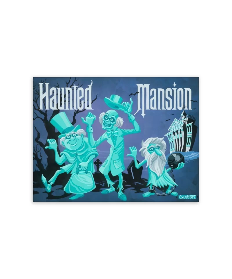 The Haunted Mansion ''The Travelers'' Giclée by Trevor Carlton – Limited Edition $42.00 COLLECTIBLES