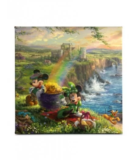 ''Mickey and Minnie in Ireland'' Gallery Wrapped Canvas by Thomas Kinkade Studios $26.40 HOME DECOR