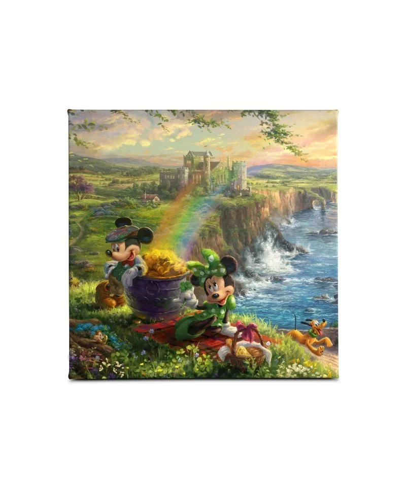 ''Mickey and Minnie in Ireland'' Gallery Wrapped Canvas by Thomas Kinkade Studios $26.40 HOME DECOR