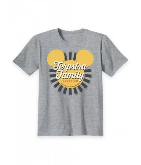 Kids' Walt Disney World Mickey Mouse Sunburst Family Vacation T-Shirt – Customized $4.80 BOYS