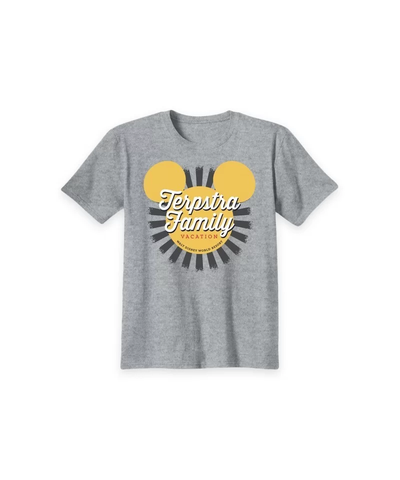 Kids' Walt Disney World Mickey Mouse Sunburst Family Vacation T-Shirt – Customized $4.80 BOYS