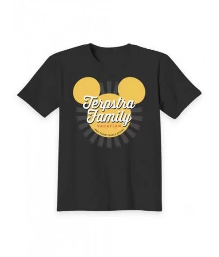 Kids' Walt Disney World Mickey Mouse Sunburst Family Vacation T-Shirt – Customized $4.80 BOYS