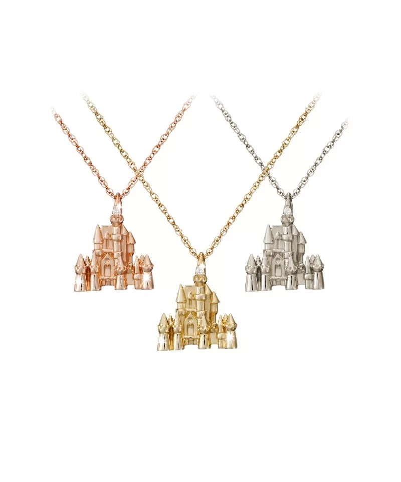 Disney Castle Necklace – 18 Karat Gold and Diamond $876.00 ADULTS