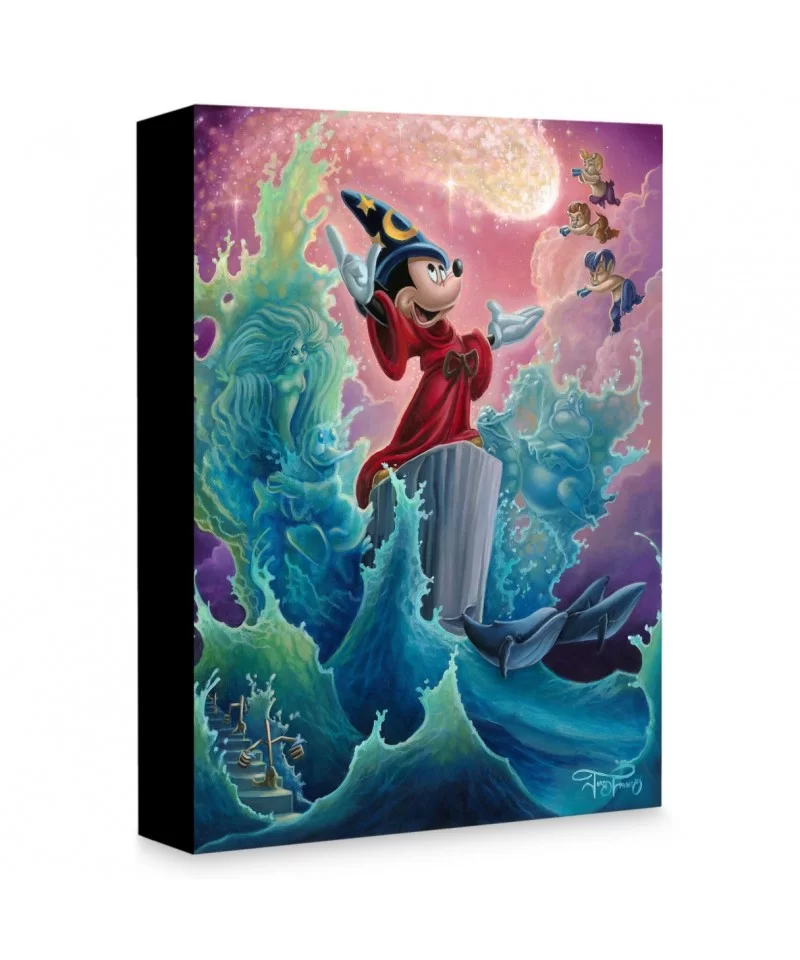 Sorcerer Mickey Mouse ''The Sorcerer's Finale'' Giclée on Canvas by Jared Franco $51.58 HOME DECOR