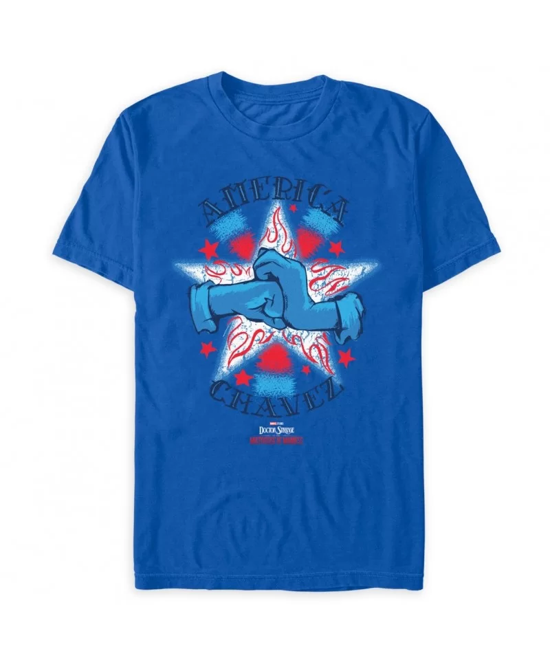 America Chavez Emblem T-Shirt for Adults – Doctor Strange in the Multiverse of Madness $7.77 WOMEN